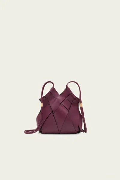 Ulla Johnson Charlotte Crossbody Bag In Bordeaux