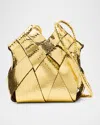 Ulla Johnson Charlotte Metallic Snake-print Crossbody Bag