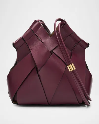 Ulla Johnson Charlotte Woven Leather Crossbody Bag