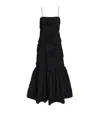 Ulla Johnson Augustina Cami Long Trumpet Dress In Noir In Black