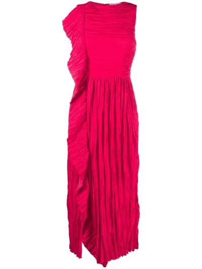 Ulla Johnson Circe Ruffled Maxi Dress In Pink
