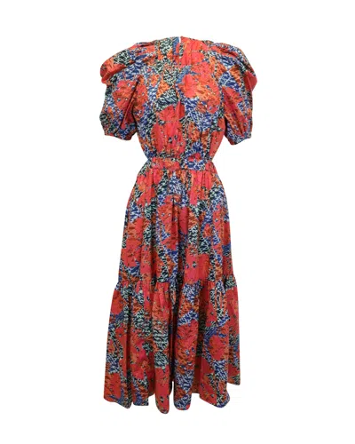 Ulla Johnson Claire Floral-print Cotton-poplin Midi Dress In Multicolor