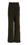 Ulla Johnson Clement Cotton-blend Cargo Pants In Dark Green