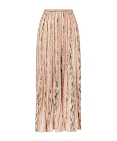 Ulla Johnson Clio Geometric-pattern Maxi Skirt In Nude