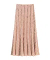 Ulla Johnson Clio Geometric-pattern Maxi Skirt In Brown