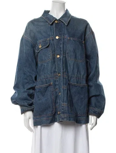 Pre-owned Ulla Johnson Coat In Blue