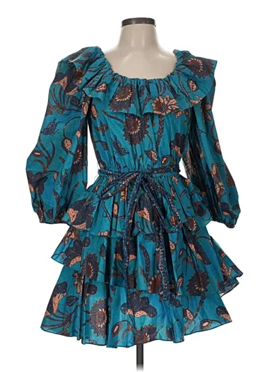 Pre-owned Ulla Johnson Cocktail Dress In Teal