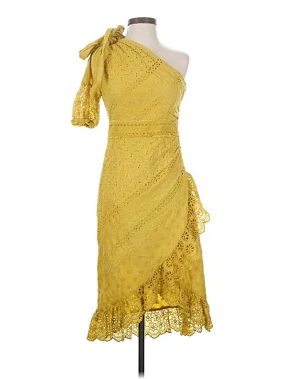 Pre-owned Ulla Johnson Cocktail Dress In Yellow