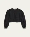 Ulla Johnson Coletta Appliqué Jacket In Blue
