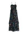 Ulla Johnson Colette Tiered Ruffle Silk Chiffon Gown In Black