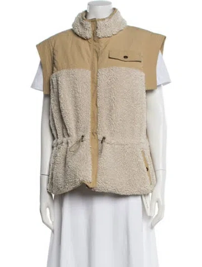 Pre-owned Ulla Johnson Colorblock Pattern Vest In Neutral