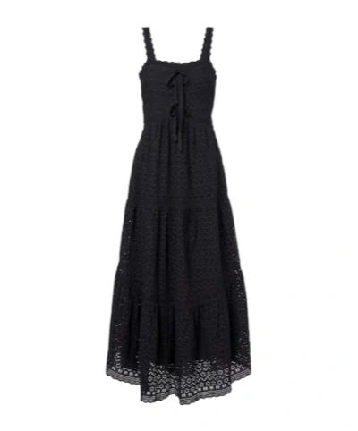 Ulla Johnson Constance Broderie Anglaise Cotton Midi Dress In Multi