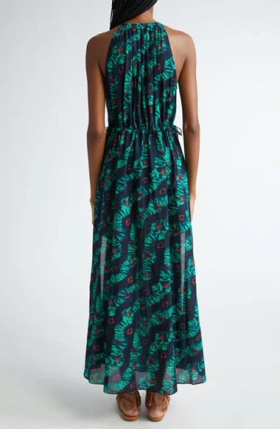 Ulla Johnson Cora Tie Neck Cover-up Dress In Oasis