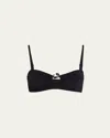 Ulla Johnson Corfu Bandeau Bikini Top In Black