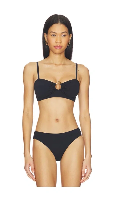 Ulla Johnson Corfu Bikini Top In Black