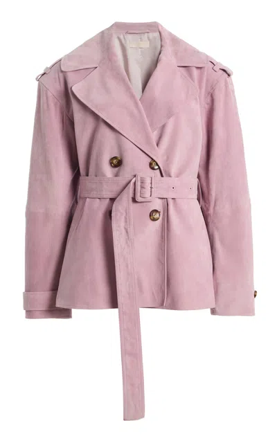 Ulla Johnson Corinne Belted Jacket In Pink