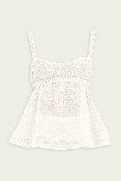 Ulla Johnson Corinne Top In Ivory In White
