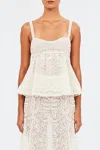 Ulla Johnson Corinne Top In Ivory In Neutral