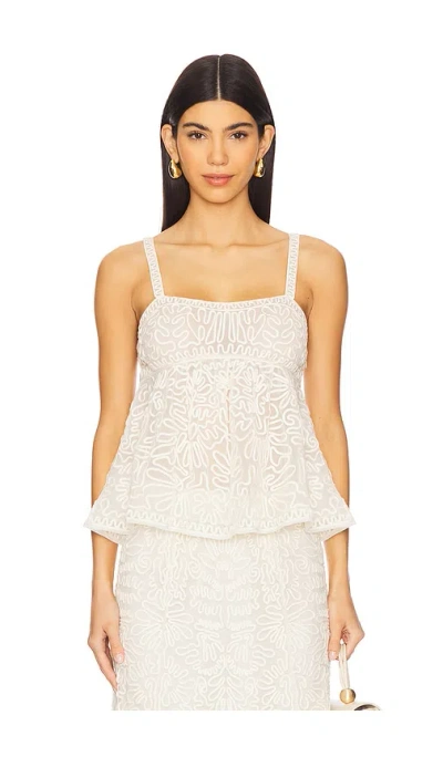 Ulla Johnson Corinne Top In Ivory