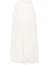 Ulla Johnson Super-long Midi Skirt In White