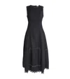 Ulla Johnson Cotton Anela Midi Dress In Black