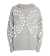 Ulla Johnson Francia Oversized Cutout Ribbed Cotton-blend Sweater In Gray