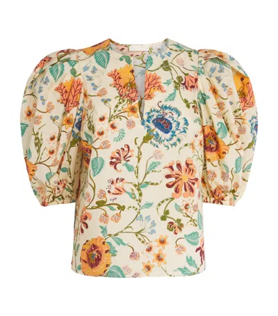Ulla Johnson Cotton Florielle Floral Blouse