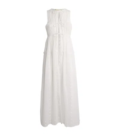 Ulla Johnson Cotton Gillian Midi Dress In White