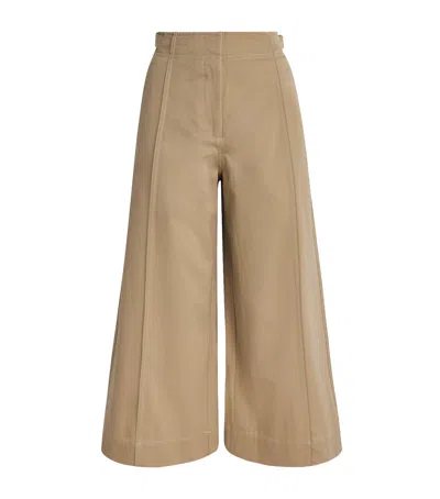 Ulla Johnson Cotton Sascha Cropped Trousers In Multi