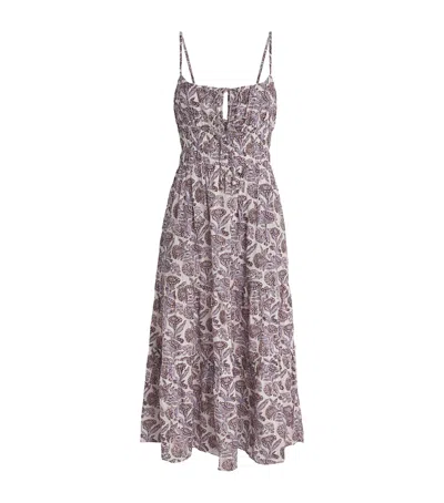Ulla Johnson Cotton-blend Floral Aydin Midi Dress In Multi