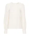 Ulla Johnson Crepe Blouse In White