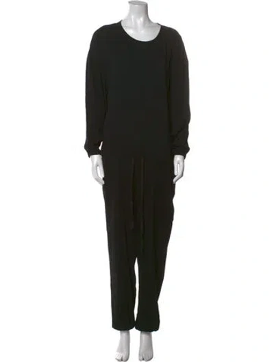 Pre-owned Ulla Johnson Crew Neck Jumpsuit In Black