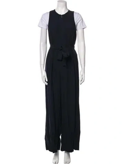 Pre-owned Ulla Johnson Crew Neck Jumpsuit In Black
