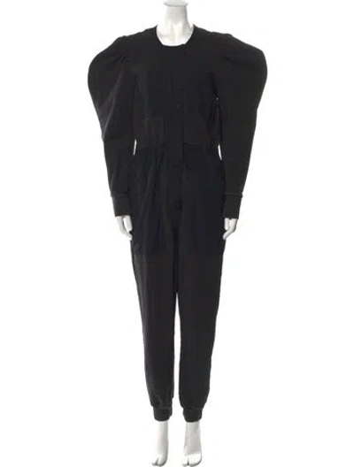 Pre-owned Ulla Johnson Crew Neck Jumpsuit In Black