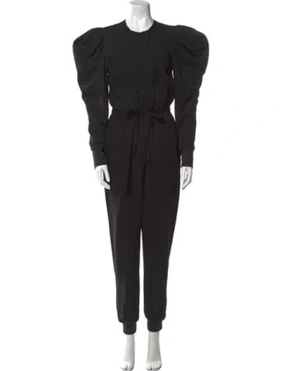 Pre-owned Ulla Johnson Crew Neck Jumpsuit In Black