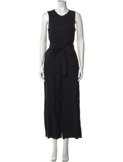 Pre-owned Ulla Johnson Crew Neck Jumpsuit In Black