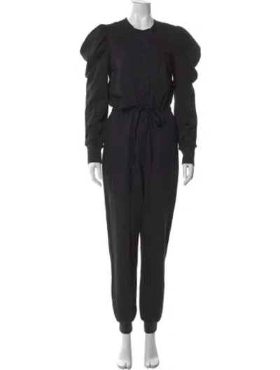 Pre-owned Ulla Johnson Crew Neck Jumpsuit In Black