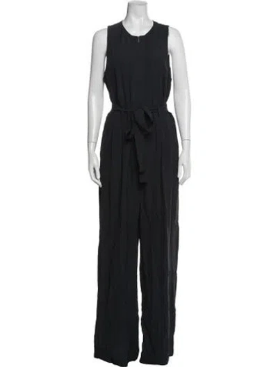 Pre-owned Ulla Johnson Crew Neck Jumpsuit In Black