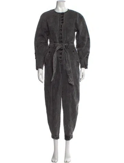 Pre-owned Ulla Johnson Crew Neck Jumpsuit In Black