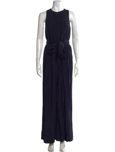 Pre-owned Ulla Johnson Crew Neck Jumpsuit In Black
