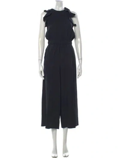 Pre-owned Ulla Johnson Crew Neck Jumpsuit In Black