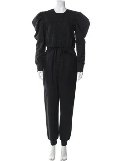 Pre-owned Ulla Johnson Crew Neck Jumpsuit In Black