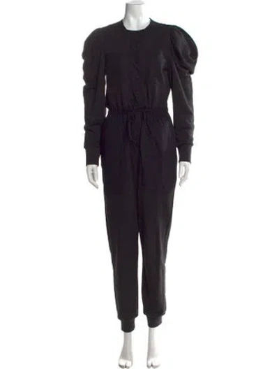 Pre-owned Ulla Johnson Crew Neck Jumpsuit In Black