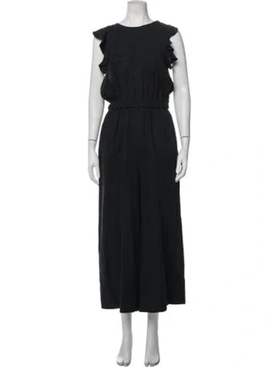 Pre-owned Ulla Johnson Crew Neck Jumpsuit In Black
