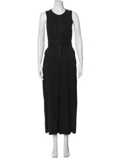 Pre-owned Ulla Johnson Crew Neck Jumpsuit In Black
