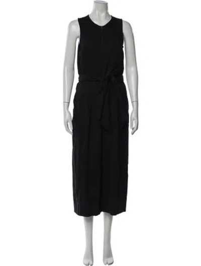 Pre-owned Ulla Johnson Crew Neck Jumpsuit In Black