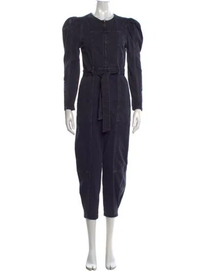 Pre-owned Ulla Johnson Crew Neck Jumpsuit In Black