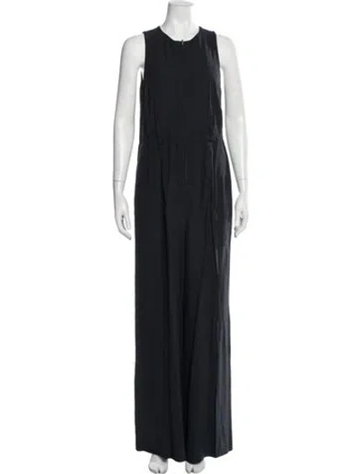 Pre-owned Ulla Johnson Crew Neck Jumpsuit In Blue