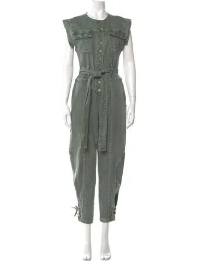 Pre-owned Ulla Johnson Crew Neck Jumpsuit In Green