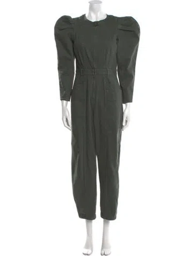 Pre-owned Ulla Johnson Crew Neck Jumpsuit In Green
